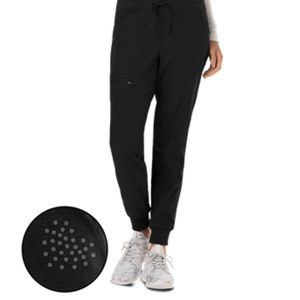HeartSoul Black jogger scrub bottoms